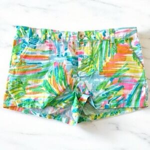Lilly Pulitzer Girls Mini Callahan Shorts Sea Salt Sun Size 14 Adjustable waist